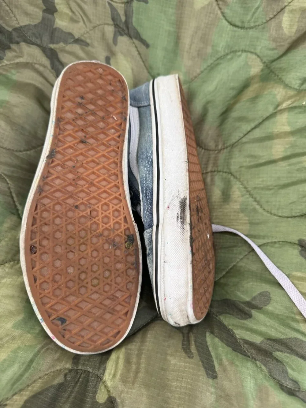 Vans Old Skool Sneakers Acid Wash Denim - Wmn 7.5